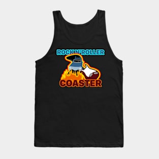 Rock 'n' Roller Coaster (with text) Tank Top